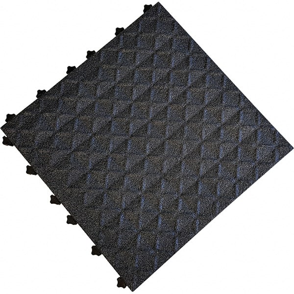 Ergo Advantage - 18" Long x 18" Wide x 1" Thick, Anti-Fatigue Modular Matting Anti-Fatigue Flooring - Americas Industrial Supply