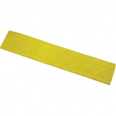 Ergo Advantage - 22" Long x 4" Wide x 1" Thick, Anti-Fatigue Modular Matting Anti-Fatigue Flooring - Female, 1 Interlocking Side, Yellow, For Dry & Wet Areas - Americas Industrial Supply