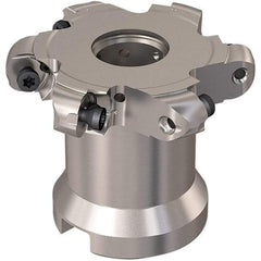 Seco - Shell Mount Connection, 0.472" Cutting Width, 15mm Depth of Cut, 63mm Cutter Diam, 22mm Hole Diam, 3 Tooth Indexable Slotting Cutter - R335.29 Toolholder, RP.. 1204 Insert, Right Hand Cutting Direction - Americas Industrial Supply