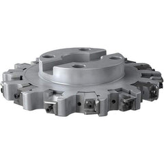 Seco - Shell Mount Connection, 1.024" Cutting Width, 59mm Depth of Cut, 250mm Cutter Diam, 60mm Hole Diam, 7 Tooth Indexable Slotting Cutter - R335.25 Toolholder, XNHQ 1707 Insert, Right Hand Cutting Direction - Americas Industrial Supply
