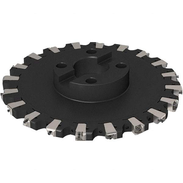 Seco - Shell Mount Connection, 0.669" Cutting Width, 91.48mm Depth of Cut, 315mm Cutter Diam, 60mm Hole Diam, 10 Tooth Indexable Slotting Cutter - R335.25 Toolholder, XNHQ 1407 Insert, Right Hand Cutting Direction - Americas Industrial Supply