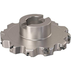 Seco - Shell Mount Connection, 0.787" Cutting Width, 44.31mm Depth of Cut, 160mm Cutter Diam, 40mm Hole Diam, 6 Tooth Indexable Slotting Cutter - R335.25 Toolholder, XNHQ 12 Insert, Right Hand Cutting Direction - Americas Industrial Supply