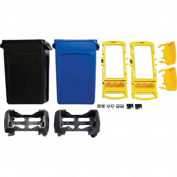 Rubbermaid - Janitor Carts & Caddies Type: Rim Caddy Kit Material: Resin - Americas Industrial Supply