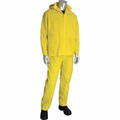 Falcon - Size 2XL Yellow Waterproof Three Piece Suit - Americas Industrial Supply