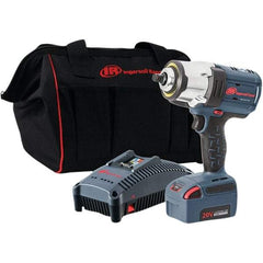 Ingersoll-Rand - 1/2" Drive 20 Volt Pistol Grip Cordless Impact Wrench & Ratchet - 0 to 1,900 RPM, 0 to 2,450 BPM, 1,500 Ft/Lb Torque, 1 Lithium-Ion Battery - Americas Industrial Supply