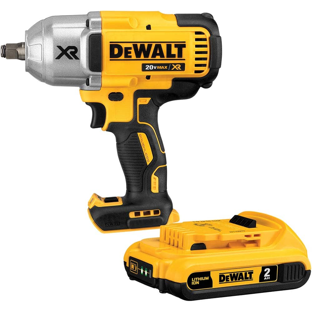 DeWALT - Cordless Impact Wrenches & Ratchets Voltage: 20.00 Drive Size (Inch): 1/2 - Americas Industrial Supply