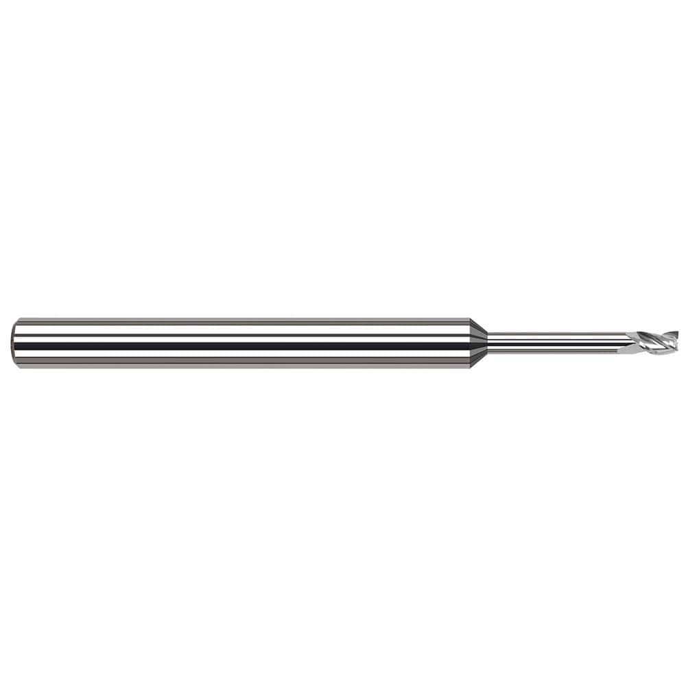 Harvey Tool - Square End Mills; Mill Diameter (Decimal Inch): 0.0500 ; Length of Cut (mm): 1.9000 ; Length of Cut (Decimal Inch): 0.0750 ; Material: Solid Carbide ; Finish/Coating: Uncoated ; Shank Diameter (Inch): 1/8 - Exact Industrial Supply