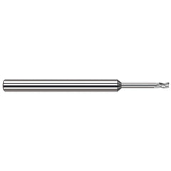 Harvey Tool - Square End Mills; Mill Diameter (Decimal Inch): 0.0500 ; Length of Cut (mm): 1.9000 ; Length of Cut (Decimal Inch): 0.0750 ; Material: Solid Carbide ; Finish/Coating: Uncoated ; Shank Diameter (Inch): 1/8 - Exact Industrial Supply