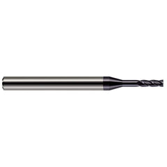 Harvey Tool - 1/16", 0.186" LOC, 1/8" Shank Diam, 1-1/2" OAL, 4 Flute, Solid Carbide Square End Mill - Exact Industrial Supply