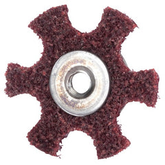 3″ Diameter AG Non Woven Star Medium Grit 1/4 20 Eyelet AlumInum Oxide - Americas Industrial Supply