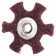 4″ Diameter AG Non Woven Star Medium Grit 1/4 20 Eyelet AlumInum Oxide - Americas Industrial Supply