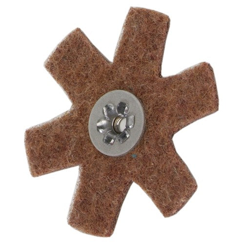 4″ Diameter AG Non Woven Star Coarse Grit 1/4 20 Eyelet AlumInum Oxide - Americas Industrial Supply
