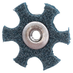 4″ Diameter AG Non Woven Star Very FIne Grit 1/4 20 Eyelet AlumInum Oxide - Americas Industrial Supply