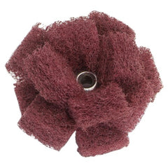 1 1/2″ × 1 1/2″ × 1/2″ Cross Buff 3-Ply Medium Grit 8-32 Eyelet Aluminum Oxide - Americas Industrial Supply