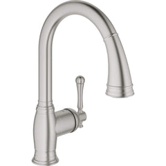 Grohe - Kitchen & Bar Faucets; Type: Pull Down ; Style: Contemporary; Modern; Transitional ; Mount: Deck ; Design: One Handle ; Handle Type: Lever ; Spout Type: High Arc - Exact Industrial Supply