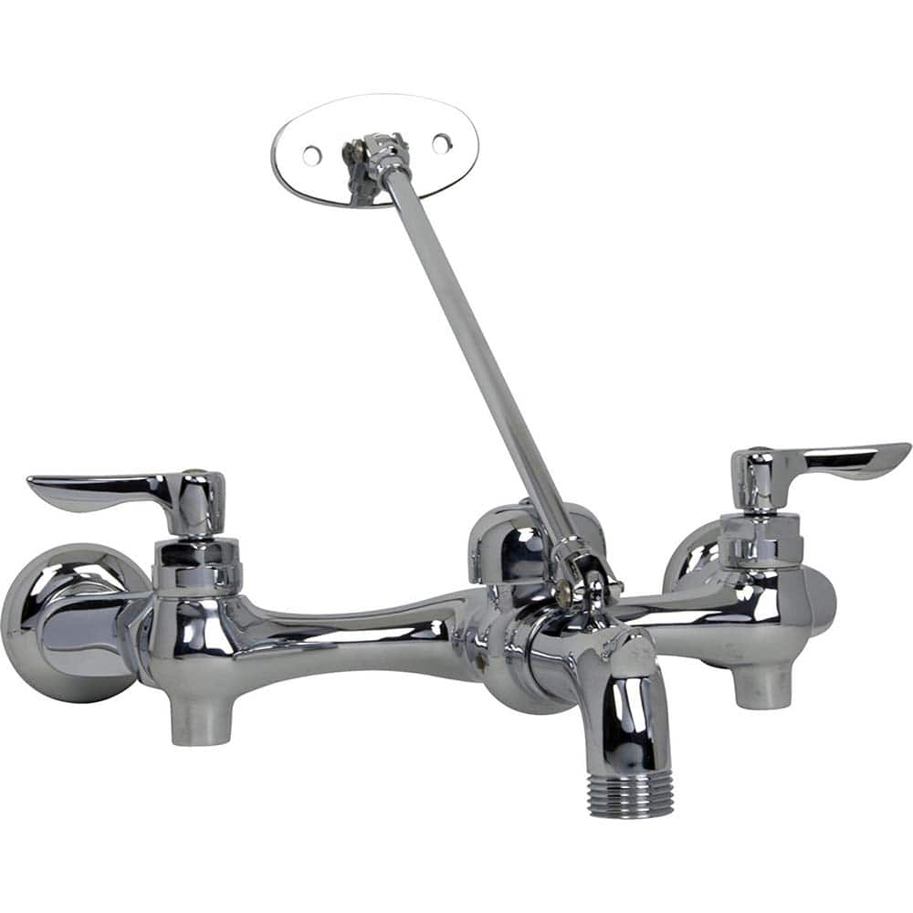 American Standard - Industrial & Laundry Faucets; Type: Utility Faucet ; Style: Transitional ; Design: Two Handle ; Handle Type: Lever ; Spout Type: Straight ; Mounting Centers: 8 (Inch) - Exact Industrial Supply