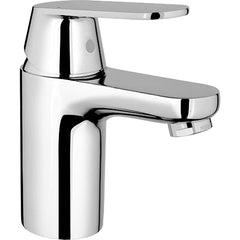 Grohe - Lavatory Faucets; Type: Deck Mount ; Spout Type: Low Arc ; Design: Lever ; Handle Type: Lever ; Mounting Centers: Single Hole (Inch); Drain Type: No Drain - Exact Industrial Supply