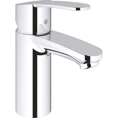 Grohe - Lavatory Faucets; Type: Deck Mount ; Spout Type: Standard ; Design: Lever ; Handle Type: Lever ; Mounting Centers: Single Hole (Inch); Drain Type: No Drain - Exact Industrial Supply