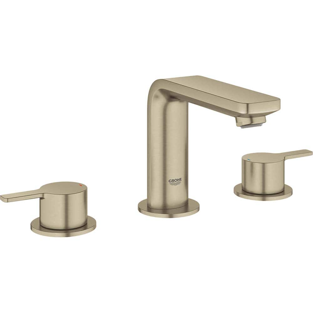 Grohe - Lavatory Faucets; Type: Widespread ; Spout Type: High Arc ; Design: Two Handle ; Handle Type: Lever ; Mounting Centers: 8 (Inch); Drain Type: No Drain - Exact Industrial Supply