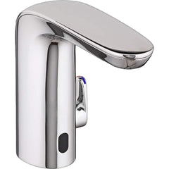 American Standard - Electronic & Sensor Faucets; Type: Sensor ; Style: Modern; Contemporary ; Type of Power: DC ; Spout Type: Low Arc ; Mounting Centers: Single Hole (Inch); Finish/Coating: Polished Chrome - Exact Industrial Supply