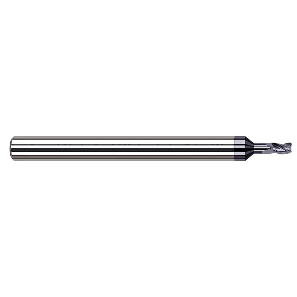 Harvey Tool - Corner Radius & Corner Chamfer End Mills; Mill Diameter (Decimal Inch): 0.0450 ; End Type: Corner Radius ; Corner Radius (Decimal Inch): 0.0050 ; Number of Flutes: 3 ; Material: Solid Carbide ; Finish/Coating: AlTiN Nano - Exact Industrial Supply