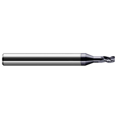 Harvey Tool - Corner Radius & Corner Chamfer End Mills; Mill Diameter (Inch): 1/16 ; Mill Diameter (Decimal Inch): 0.0620 ; End Type: Corner Radius ; Corner Radius (Decimal Inch): 0.0100 ; Number of Flutes: 3 ; Material: Solid Carbide - Exact Industrial Supply