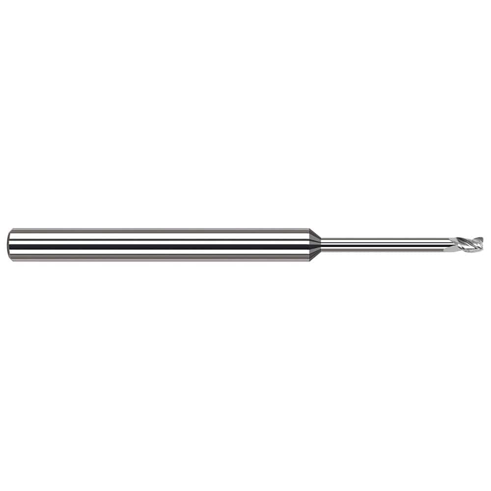Harvey Tool - Corner Radius & Corner Chamfer End Mills; Mill Diameter (Inch): 1/16 ; Mill Diameter (Decimal Inch): 0.0620 ; End Type: Corner Radius ; Corner Radius (Decimal Inch): 0.0050 ; Number of Flutes: 3 ; Material: Solid Carbide - Exact Industrial Supply