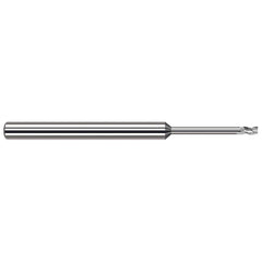 Harvey Tool - Corner Radius & Corner Chamfer End Mills; Mill Diameter (Inch): 3/32 ; Mill Diameter (Decimal Inch): 0.0930 ; End Type: Corner Radius ; Corner Radius (Decimal Inch): 0.0050 ; Number of Flutes: 3 ; Material: Solid Carbide