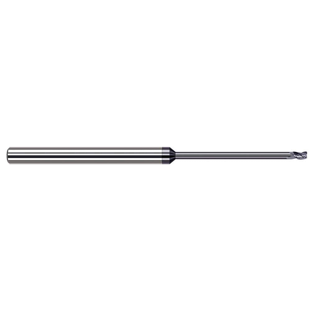 Harvey Tool - Corner Radius & Corner Chamfer End Mills; Mill Diameter (mm): 1.20 ; Mill Diameter (Inch): 3/64 ; Mill Diameter (Decimal Inch): 0.0470 ; End Type: Corner Radius ; Corner Radius (Decimal Inch): 0.0050 ; Number of Flutes: 3 - Exact Industrial Supply