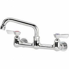 Krowne - Wall Mount, Service Sink Faucet without Spray - Two Handle, Blade Handle, Standard Spout, No Drain - Americas Industrial Supply