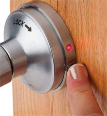 PDQ - Heavy Duty Classroom Intruder Lever Lockset - 2-3/4" Back Set, Small Format I/C Less Cylinder, Zinc, Satin Chrome Plated Finish - Americas Industrial Supply