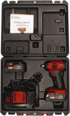 Chicago Pneumatic - 3/8" Drive 20 Volt Pistol Grip Cordless Impact Wrench & Ratchet - 2,400 RPM, 150 Ft/Lb Torque, 2 Lithium-Ion Batteries Included - Americas Industrial Supply