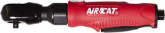 AIRCAT - 3/8" Drive, 280 RPM, 70 Ft/Lb Torque Ratchet Wrench - Inline Handle, 4 CFM, 90 psi, 1/4" NPT Inlet - Americas Industrial Supply