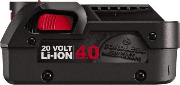 Chicago Pneumatic - 20 Volt Lithium-Ion Power Tool Battery - 1-1/2 hr Charge Time, Series CP20 - Americas Industrial Supply