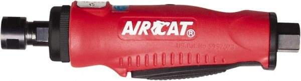 AIRCAT - 1/4" Collet, Straight Handle, Straight Air Die Grinder - 22,000 RPM, Rear Exhaust, 6 CFM, 0.5 hp, 90 psi, 1/4" Inlet - Americas Industrial Supply