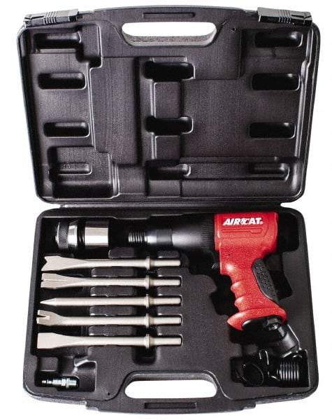 AIRCAT - 3,000 BPM, 2.8 Inch Long Stroke, Air Hammer Kit - 7.16 CFM Air Consumption, 1/4 Inch Inlet - Americas Industrial Supply