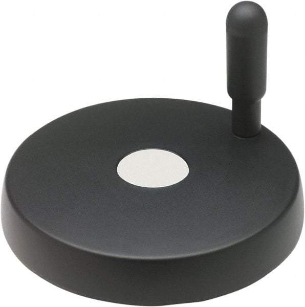 Elesa - 3.15" Diam, Technopolymer Handwheel with Handle - 1.57" Hub Diam - Americas Industrial Supply