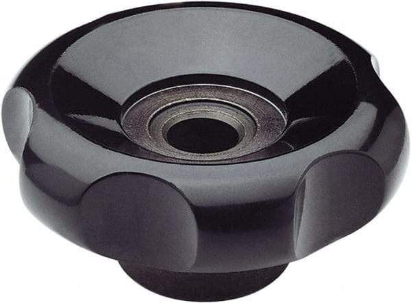Elesa - 3.9" Head Diam, 6 Point Lobed Knob - Duroplast - Americas Industrial Supply
