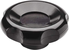 Elesa - 2.76" Head Diam, 6 Point Lobed Knob - 3/8" Hole, Glass Fiber Reinforced Technopolymer - Americas Industrial Supply