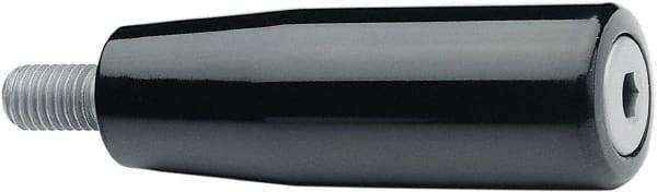 Elesa - 5/16-18 Threaded Stem, Revolving Handwheel & Machine Handle - Duroplast Traditional Handle, 0.59" Long Steel Stem, 1.97" Handle Length - Americas Industrial Supply