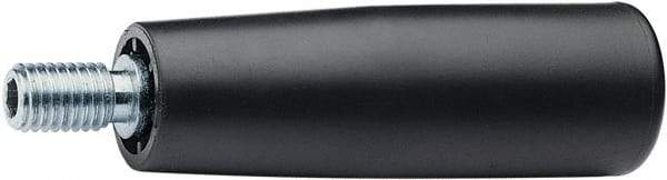 Elesa - M8 Threaded Stem, Revolving Handwheel & Machine Handle - High Impact Polypropylene Traditional Handle, 0.59" Long Steel Stem, 2.56" Handle Length - Americas Industrial Supply