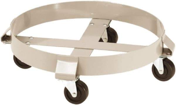 PRO-SOURCE - 1,250 Lb Load Capacity, 55 Gal Drum Dolly - 23-1/2" Wide x 6-1/2" High, Steel Wheels - Americas Industrial Supply