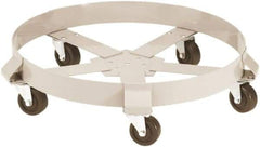 PRO-SOURCE - 1,250 Lb Load Capacity, 55 Gal Drum Dolly - 23-1/2" Wide x 6-1/2" High, Plastic Wheels - Americas Industrial Supply