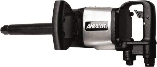 AIRCAT - 1" Drive, 5,000 RPM, 1,800 Ft/Lb Torque Impact Wrench - D-Handle, 1,400 IPM, 12 CFM, 90 psi, 1/2" NPT Inlet - Americas Industrial Supply