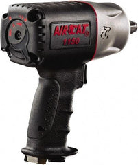 AIRCAT - 1/2" Drive, 9,000 RPM, 900 Ft/Lb Torque Impact Wrench - Pistol Grip Handle, 1,400 IPM, 8 CFM, 90 psi, 1/4" NPT Inlet - Americas Industrial Supply