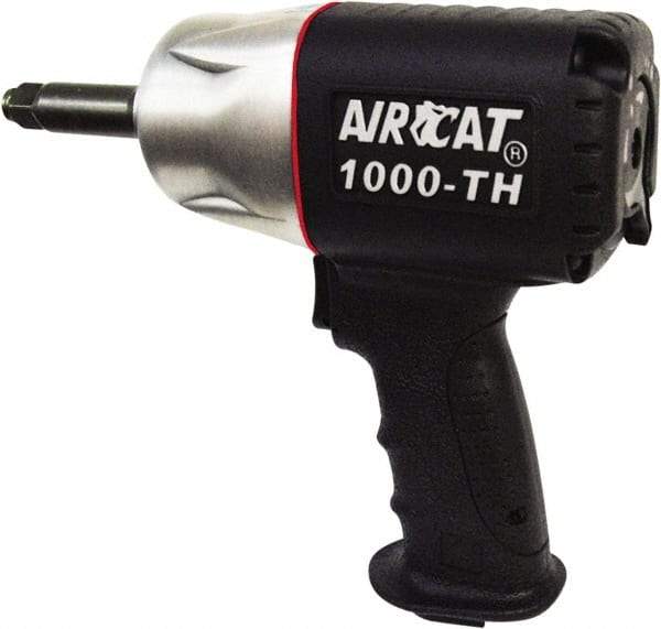 AIRCAT - 1/2" Drive, 8,000 RPM, 800 Ft/Lb Torque Impact Wrench - Pistol Grip Handle, 1,300 IPM, 8 CFM, 90 psi, 1/4" NPT Inlet - Americas Industrial Supply