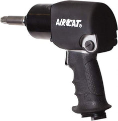 AIRCAT - 1/2" Drive, 9,500 RPM, 725 Ft/Lb Torque Impact Wrench - Pistol Grip Handle, 1,600 IPM, 8 CFM, 90 psi, 1/4" NPT Inlet - Americas Industrial Supply