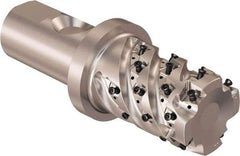 Seco - 40mm Cutting Diam, 32mm Shank Diam, 8mm Max Depth of Cut, Straight Shank Indexable Copy End Mill - 4 Inserts, LOEX Insert, R217.94 Toolholder - Americas Industrial Supply