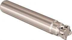 Seco - 1" Cutting Diam, 1-1/4" Shank Diam, 0.9mm Max Depth of Cut, Straight Shank Indexable Copy End Mill - 4 Inserts, LOHT Insert, R217.21 Toolholder - Americas Industrial Supply