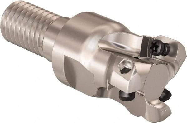 Seco - 16mm Cutting Diam, 0.32mm Max Depth of Cut, Modular Connection Indexable Copy End Mill - 3 Inserts, LPHT Insert, R217.21 Toolholder - Americas Industrial Supply